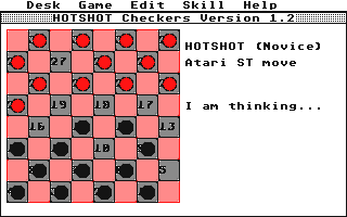 Hotshot Checkers atari screenshot